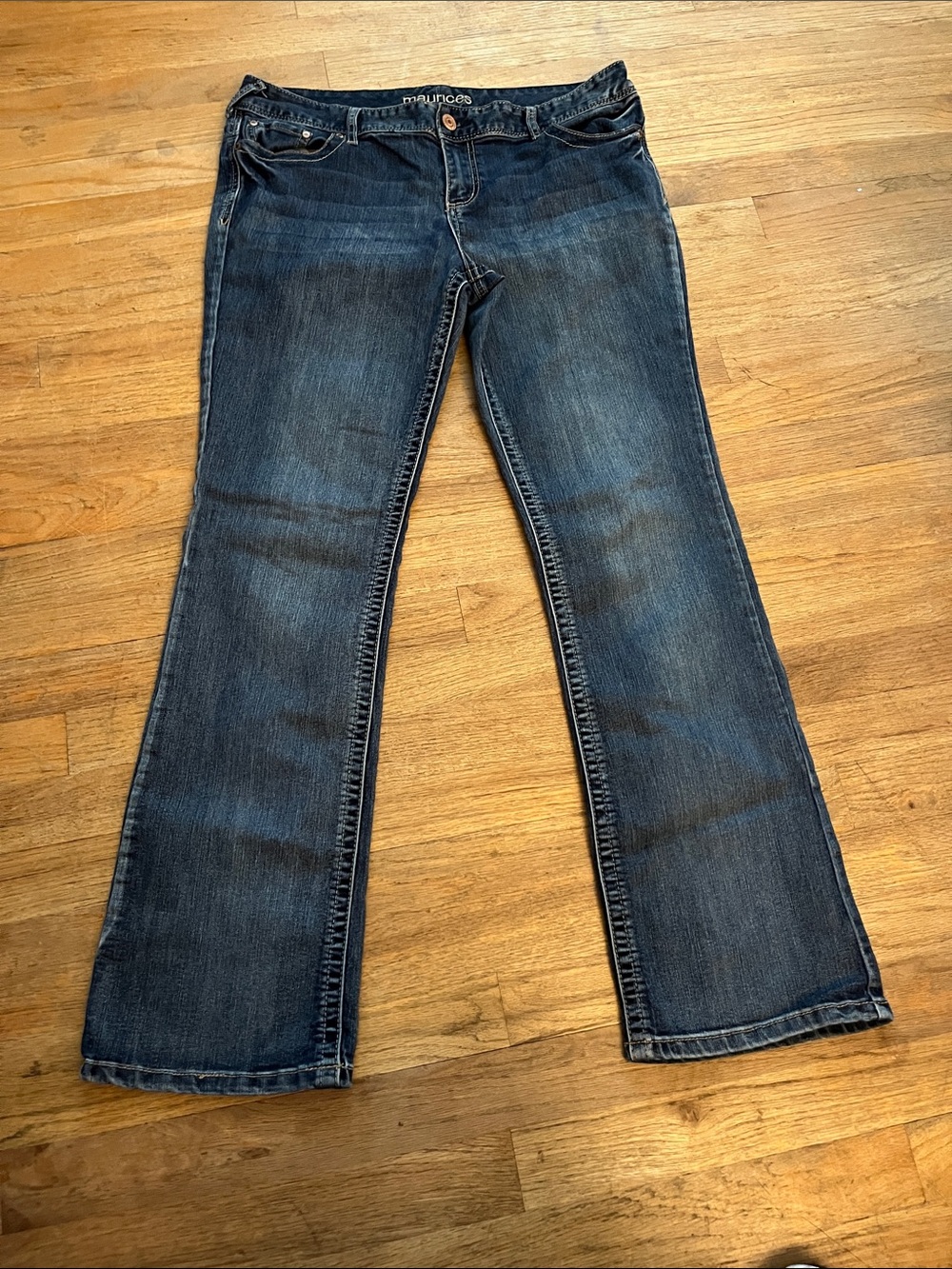 Maurices Women's Dark Blue Flare Jeans